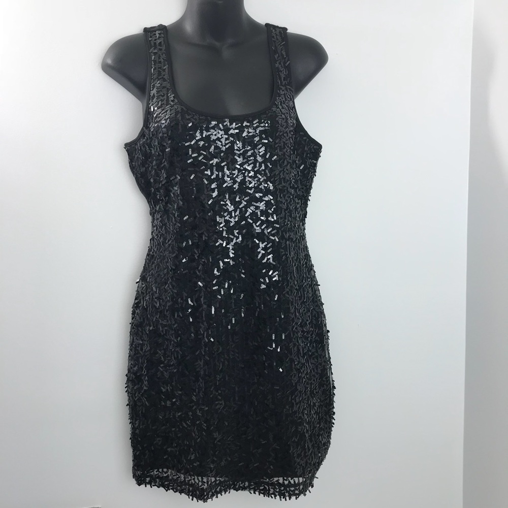 Do & Be Trendy Black Sequin tank dress or Tunic